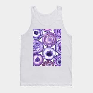 Purple agate pattern Tank Top